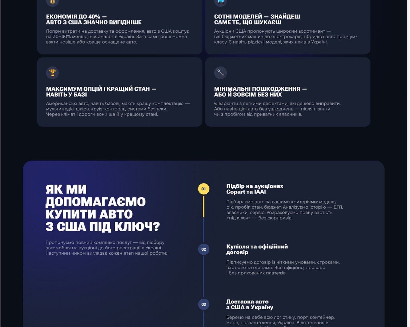 TROFYM.AUTO — екран 1