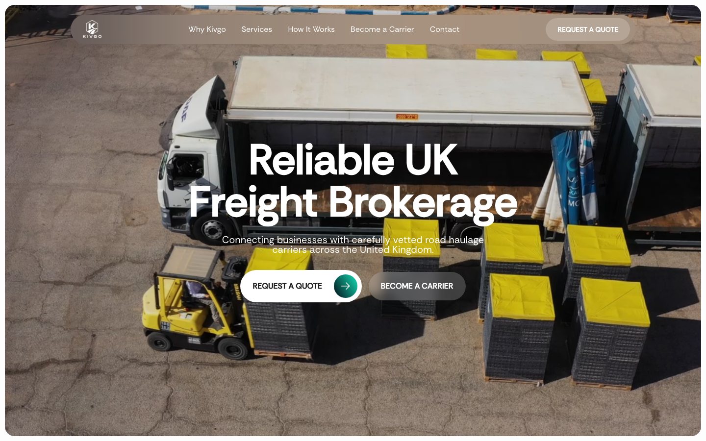Сайт Kivgo Logistics