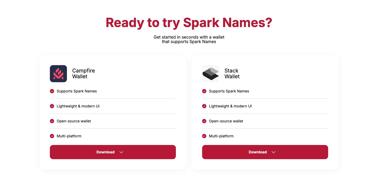 Firo Spark Names — екран 2